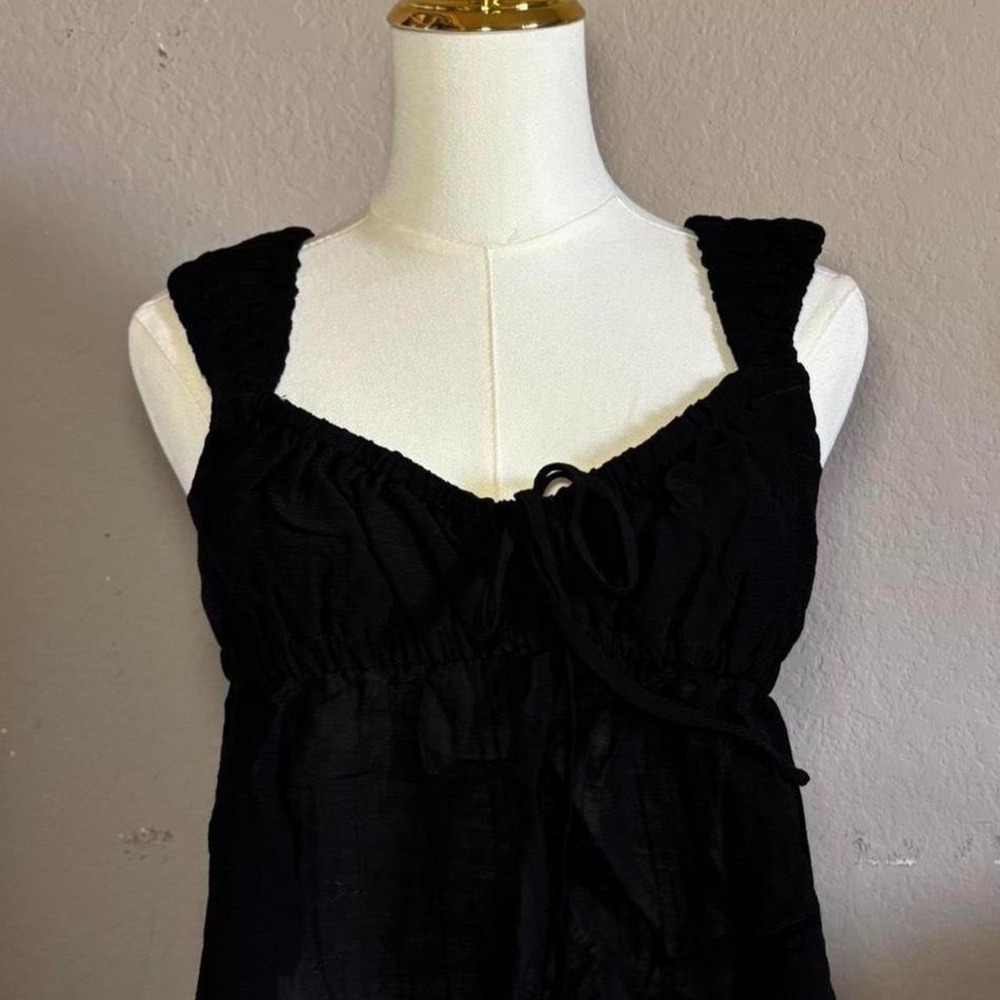 Black sheer top